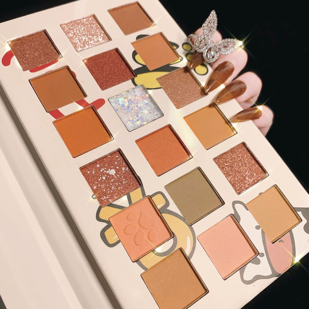 🌈🍒🐄 Bảng Phấn Mắt Bò Sữa Mugeleen 18 Ô Màu Tone Cam Nâu Siêu Tây | BigBuy360 - bigbuy360.vn