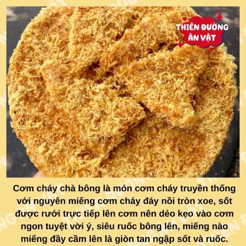 500Gr Cơm Cháy Đáy Nồi Siêu Chà Bông, Ruốc, Thơm, Ngon