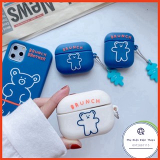🍀 ☘️Tặng kèm móc treo☘️ Case bao airpod silicon 1 2 Pro 3 Brunch Brother - Vỏ bọc đựng tai nghe không dây i11 i12..AirP