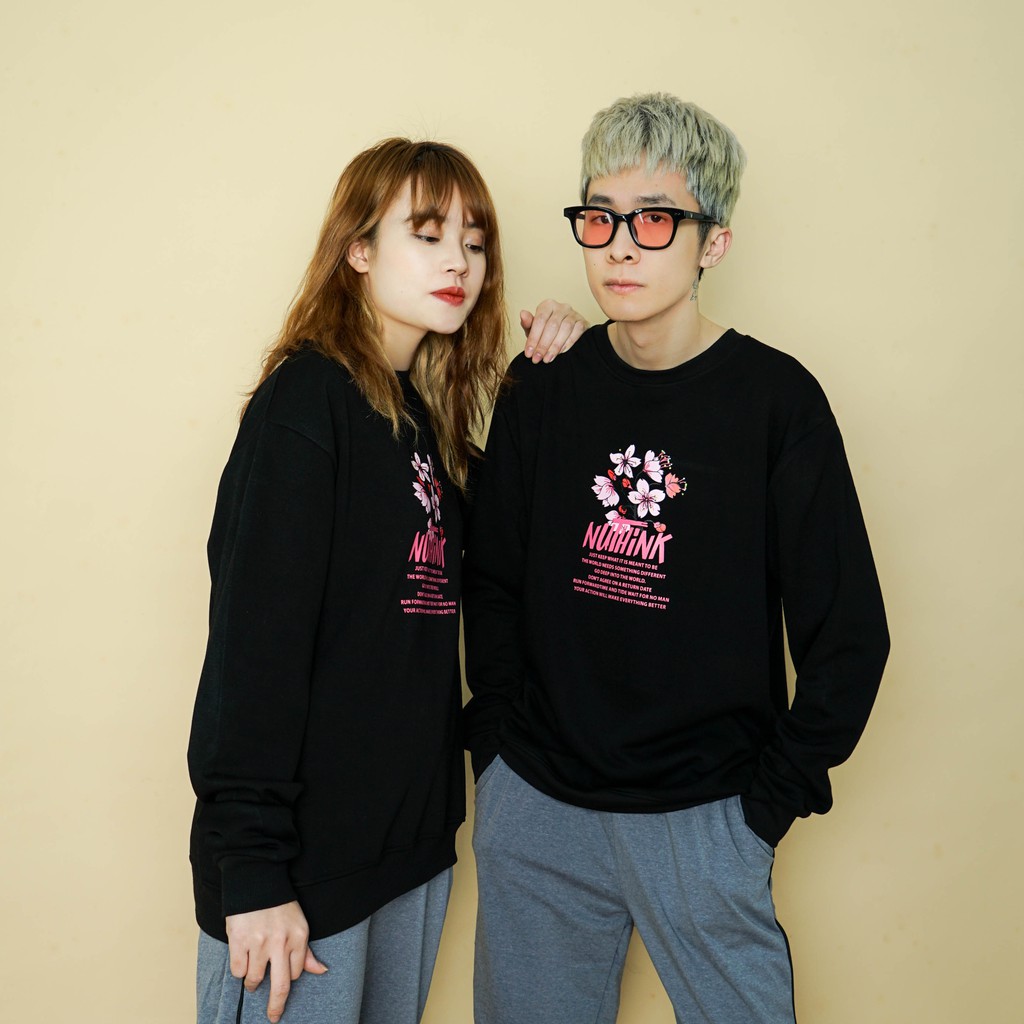 SIN GIÁ TỐT Áo SWEATER FLOWER Unisex N7 Dài Tay Oversize Nỉ Nam Nữ Basic Form Rộng Hàn Quốc Ulzzang Phong Cách Cá Tính