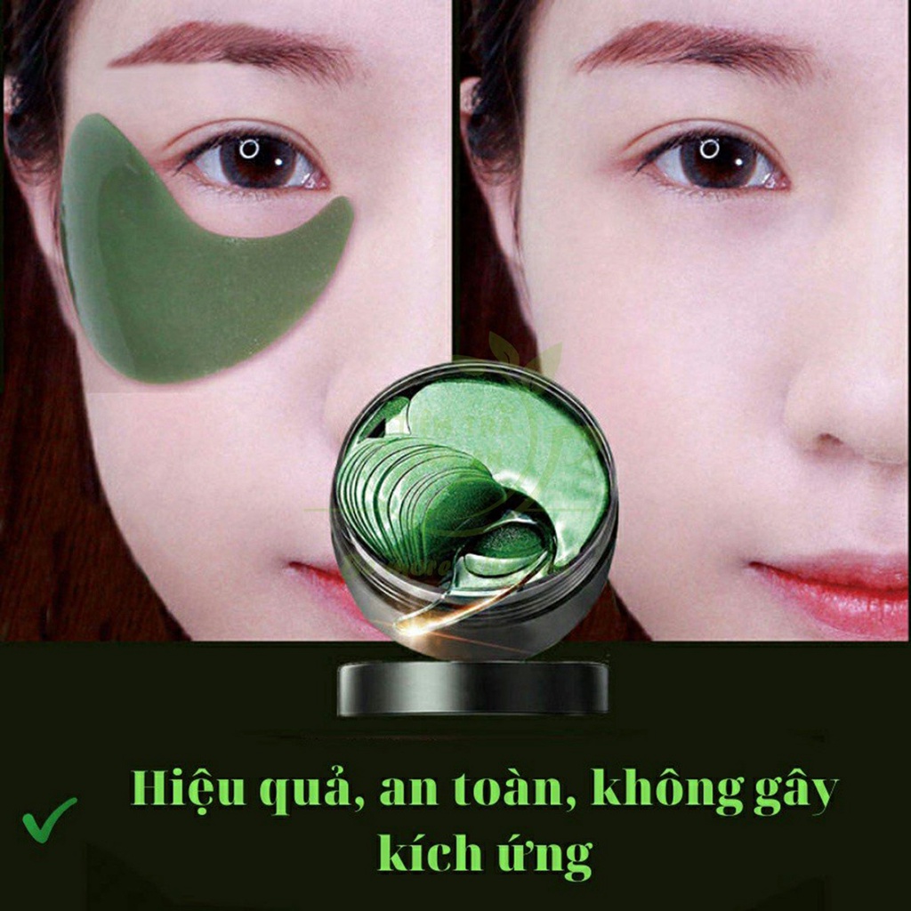 Mặt nạ mắt Bioaqua tảo biển, giảm quầng thâm, cấp ẩm nội địa Trung (Hộp 60 miếng) - Tiệm Trà Tâm An