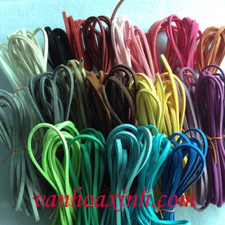 Tép 2 mét dây da lộn bản rộng 3mm DNL1-8