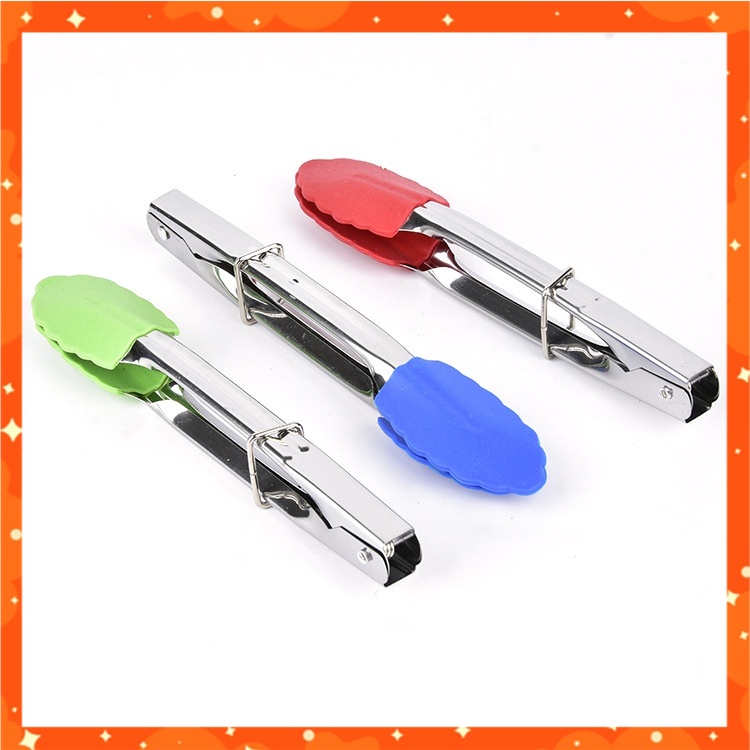 Kẹp gắp thức ăn Silicone chịu nhiệt, kẹp thực phẩm nướng BBQ Liin'shop