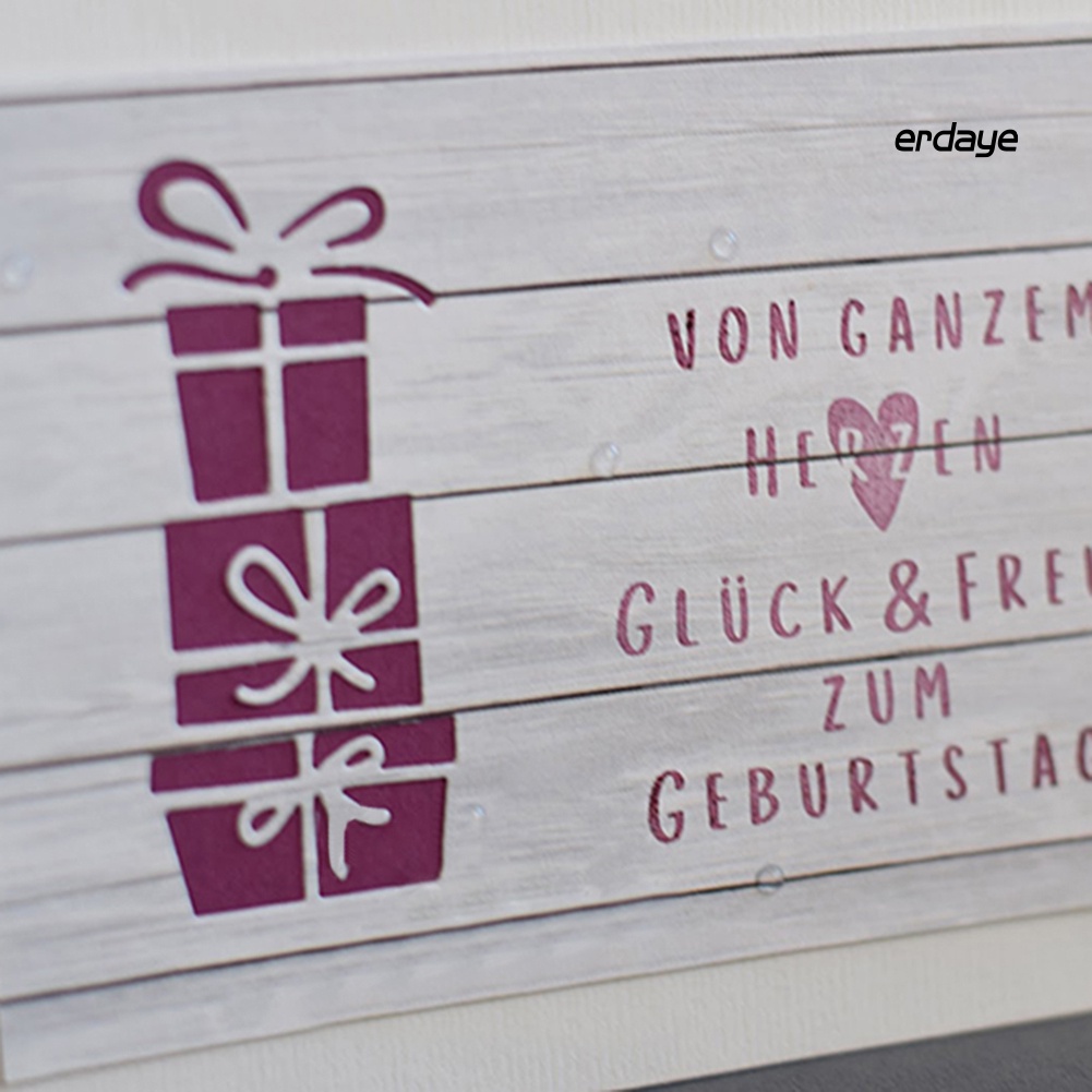 Khuôn cắt giấy làm từ kim loại hình hộp quà trang trí sổ thủ công