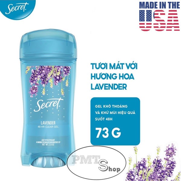 [USA] Combo 2 Lăn khử mùi nữ Secret Clear gel 73g Lavender | Outlast Completely Clean | Protecting Powder - Mỹ | BigBuy360 - bigbuy360.vn
