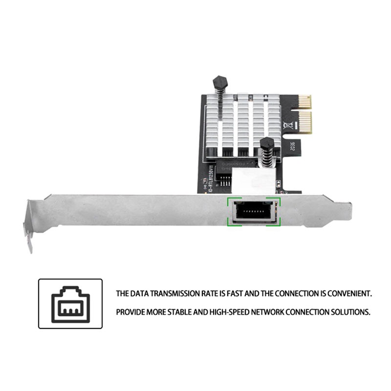 Thẻ Mạng Chuyển Đổi Pci-Express Sang Gigabit Rj45 Sang 10 / 100 / 1000m / 2.5g | BigBuy360 - bigbuy360.vn