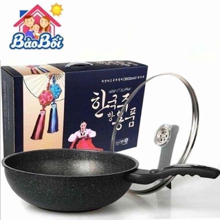 Chảo đá sâu lòng có vung size 32cm