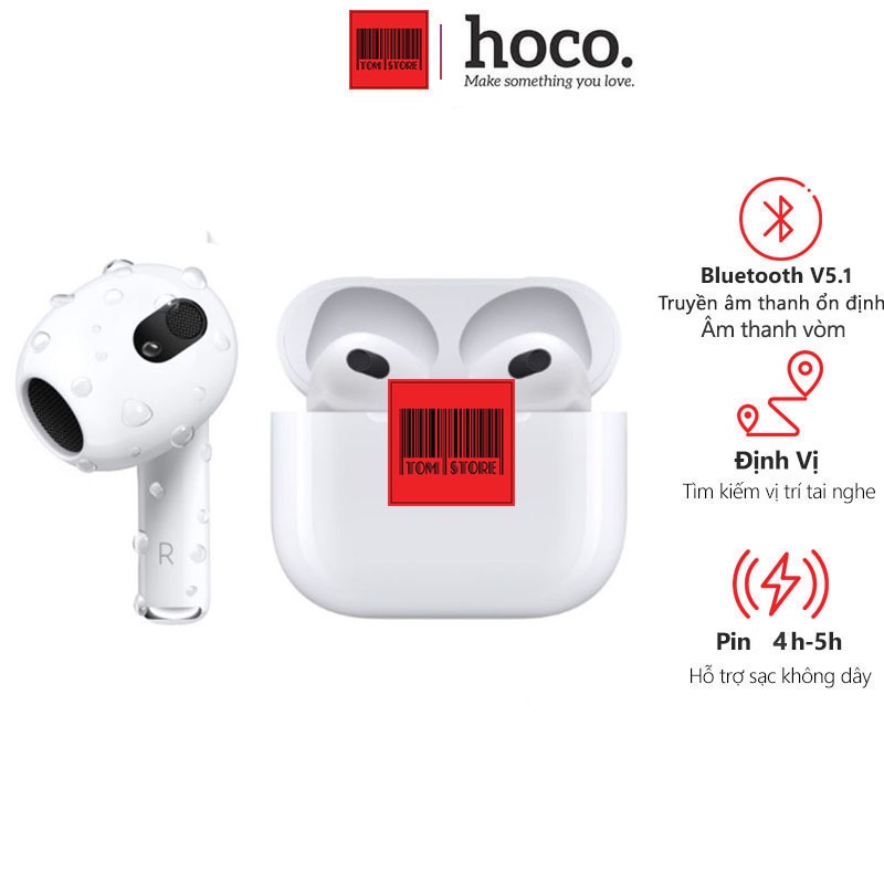 Tai nghe bluetooth không dây Hoco DEW10 Pro TWS True Wireless, Tai nghe Bluetooth thế hệ mới V5.1 kết nối ổn định