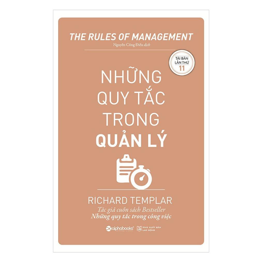 Sách AlphaBooks - Những quy tắc trong quản lý