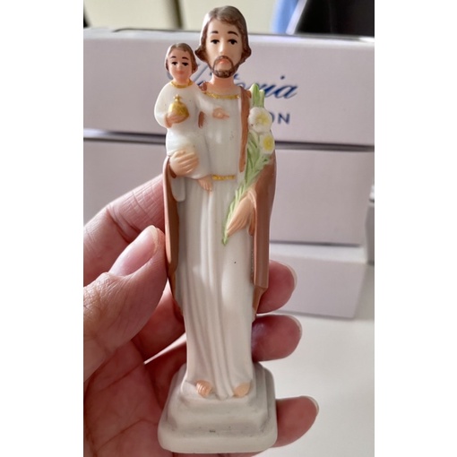 Tượng Thánh Giuse Bế Chúa 10cm Poly