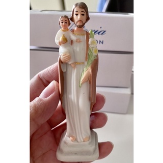 Tượng Thánh Giuse Bế Chúa 10cm Poly