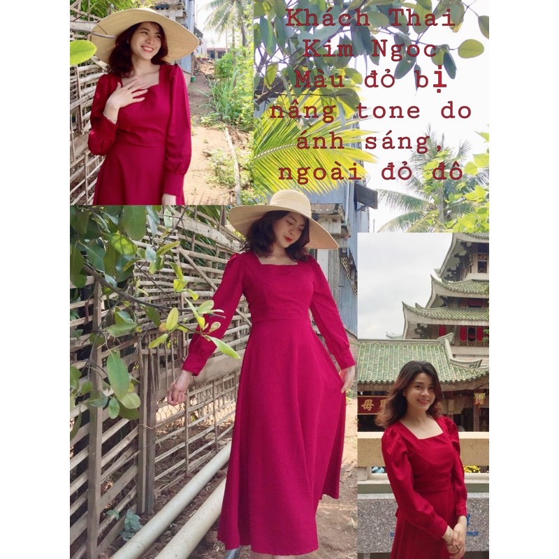 [Mã FAMARAL1 giảm 10K đơn 50K] Đầm dự tiệc maxi cổ vuông | BigBuy360 - bigbuy360.vn