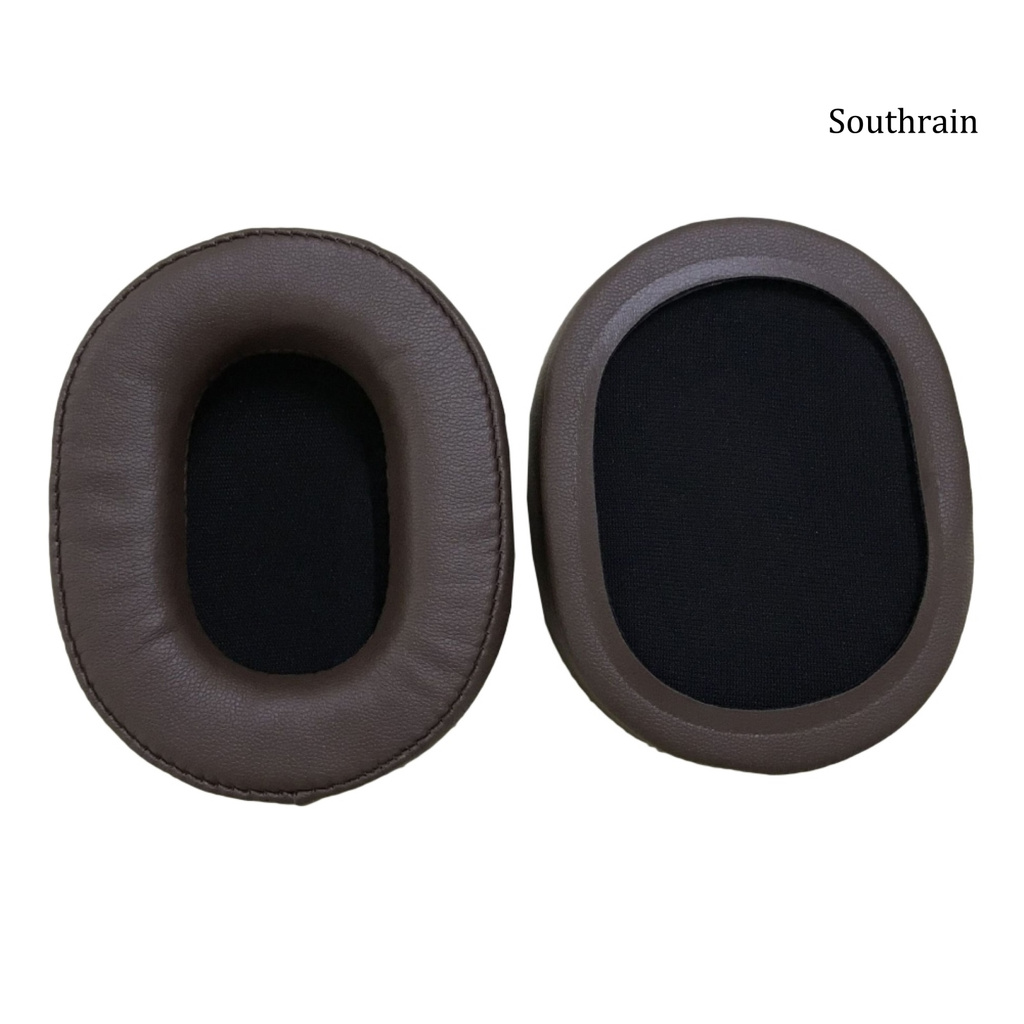 Southrain 1 Pair Soft Faux Leather Sponge Headphone Ear Pads Headset Accessories for Sony