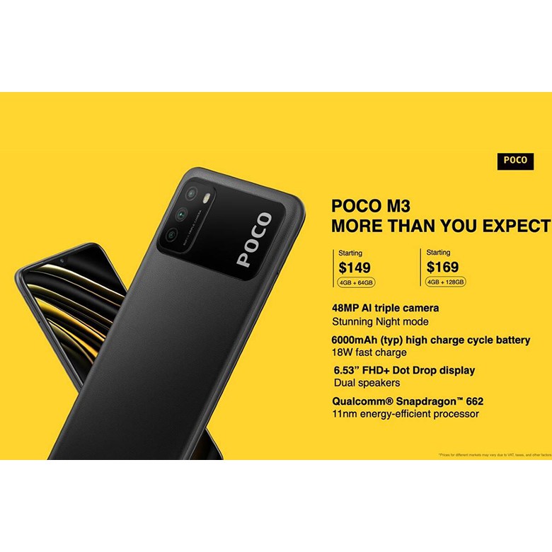 Điện thoại Xiaomi POCO M3 (4G/64GB) – Hàng chính hãng