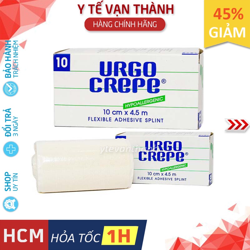 ✅ Băng Keo Cuộn Y Tế Thun Co Giãn: Urgo Crepe Dán sườn trong chấn thương, sau phẫu thuật  -VT0155