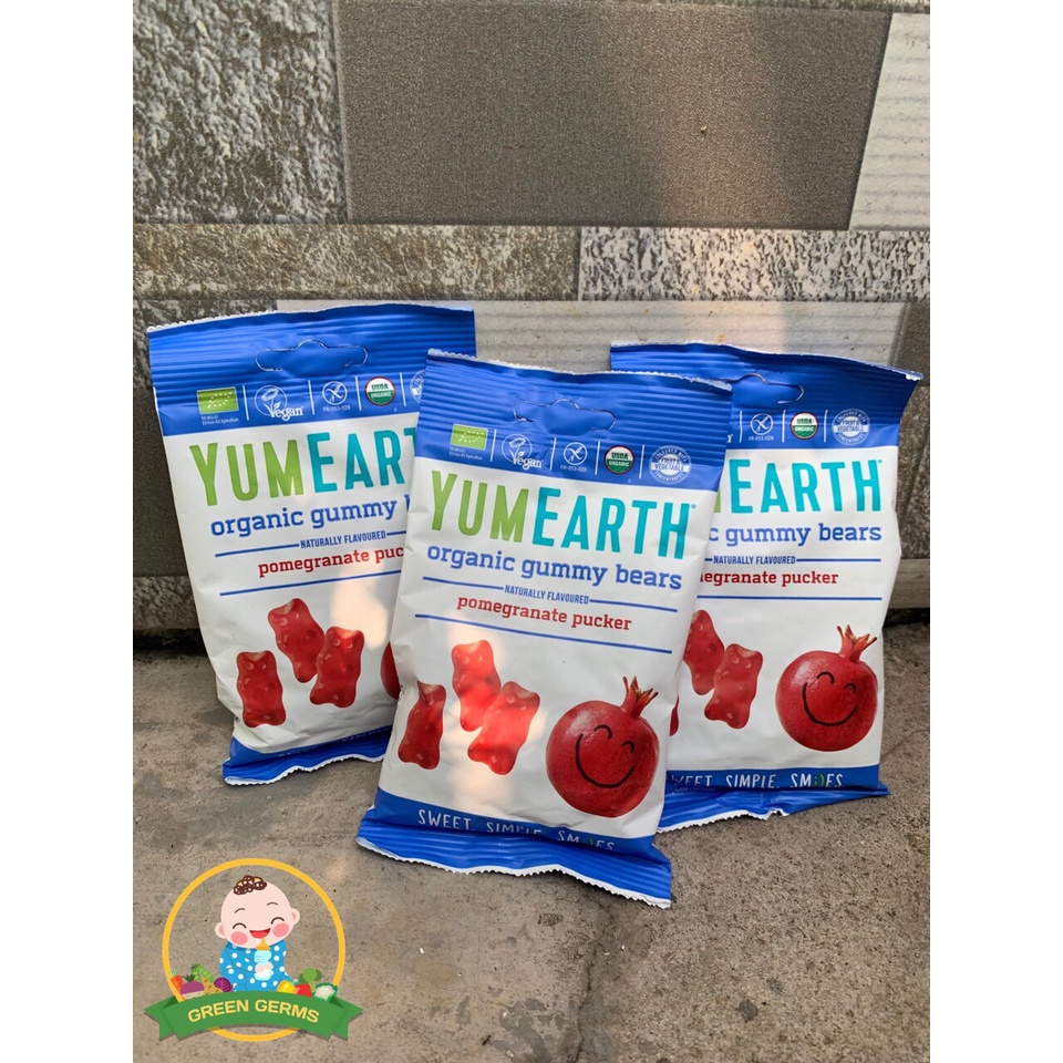 Kẹo dẻo hữu cơ hình gấu vị trái cây Yumearth