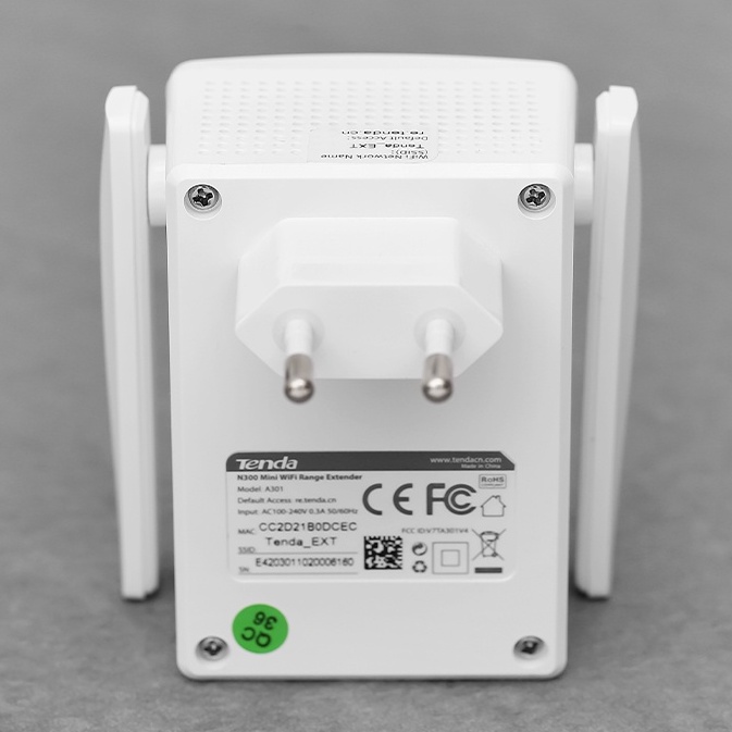 Bộ Mở Rộng Sóng Wifi Chuẩn N Tenda A301 Trắng