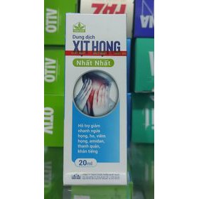 Dung Dịch Xịt Họng Nhất Nhất chai 20ml giúp giảm rát họng, amidan, khàn tiếng | BigBuy360 - bigbuy360.vn