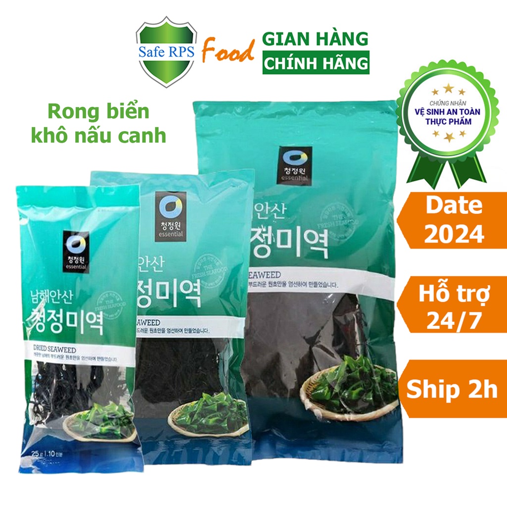 200 G Rong Biển Khô Nấu Canh Deasang Hàn Quốc ngon giòn không tanh dinh dưỡng cho gia đình