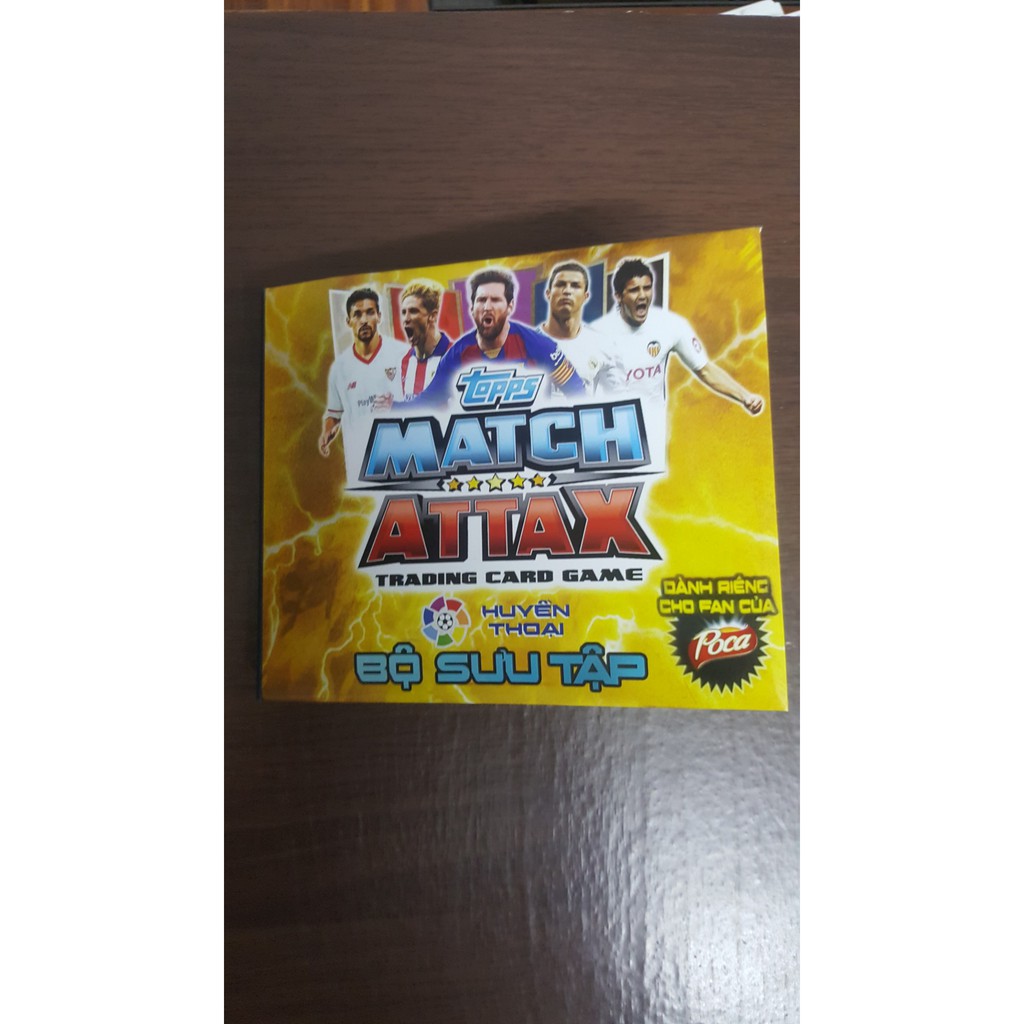 - Bộ thẻ in Match Attax Huyền thoại Tây Ban Nha Poca
