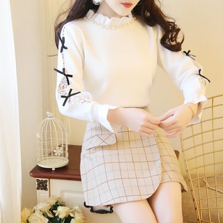 Chân váy dạ kẻ chữ A trẻ trung