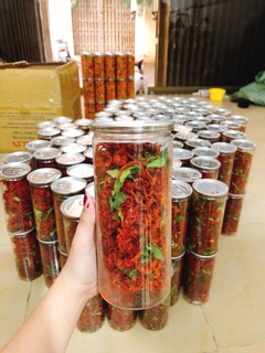 Khô bò sợi lá chanh 250gr