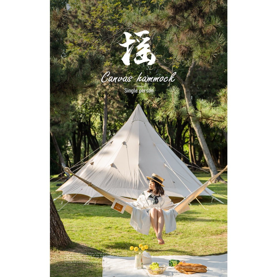 Võng  dã ngoại gấp gọn Glamping NatureHike NH20DC001 ( gọn, sang trọng)