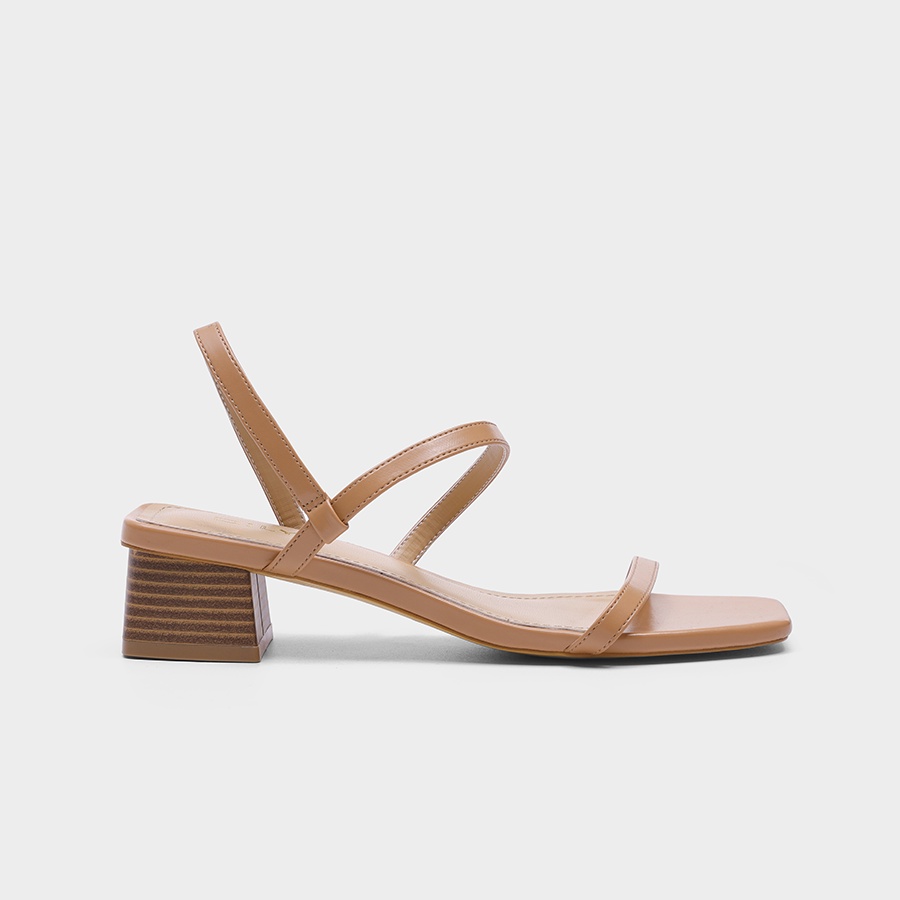 Giày Sandal Nữ SALE 50% Gót Vuông Dây Nhỏ AA0150 màu KEM