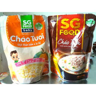 Combo 2 gói cháo tươi sg food Thịt Thăn các loại