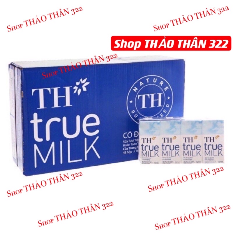 Sữa TH True Milk 180ml (Thùng 48hộp )