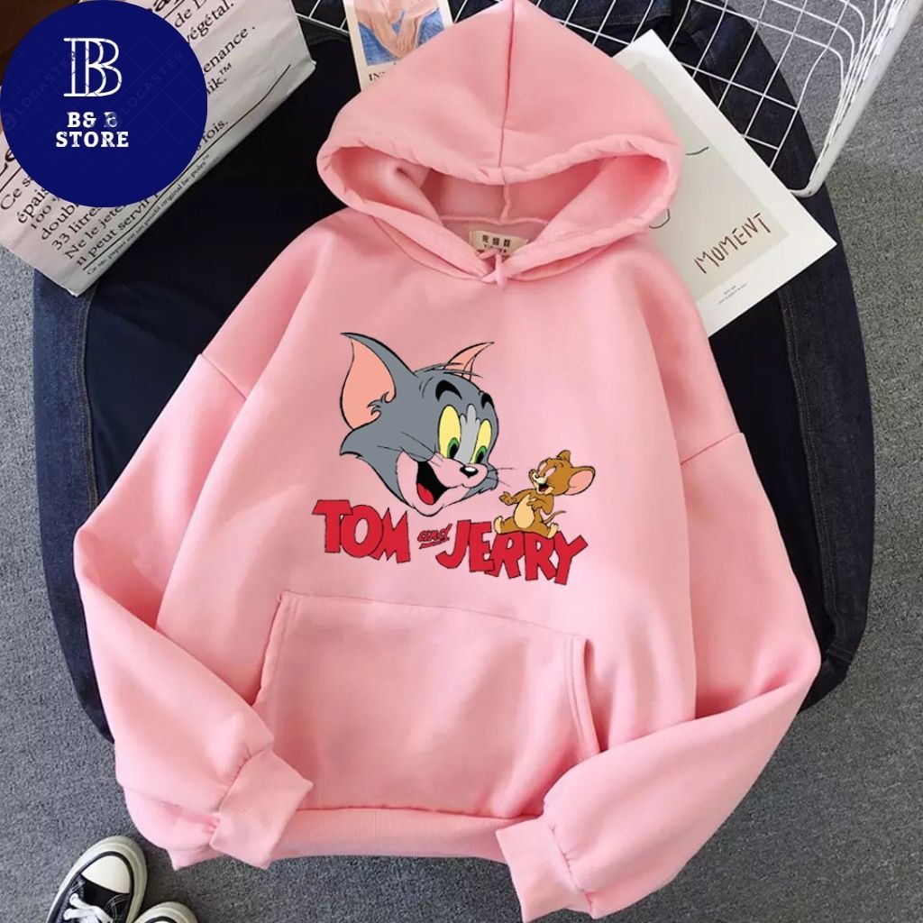 [ HOẠT HÌNH ] ÁO KHOÁC HOODIE NỈ UNISEX IN MÈO HOẠT HÌNH CỰC ĐẸP ÁO FORM NAM NỮ ĐỀU MẶC ĐƯỢC