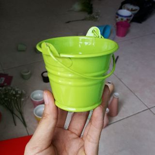 Xô nhỏ làm bình hoa handmade