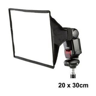 Tản sáng softbox đèn Flash kích thước 20cm x 30cm - Có túi đựng