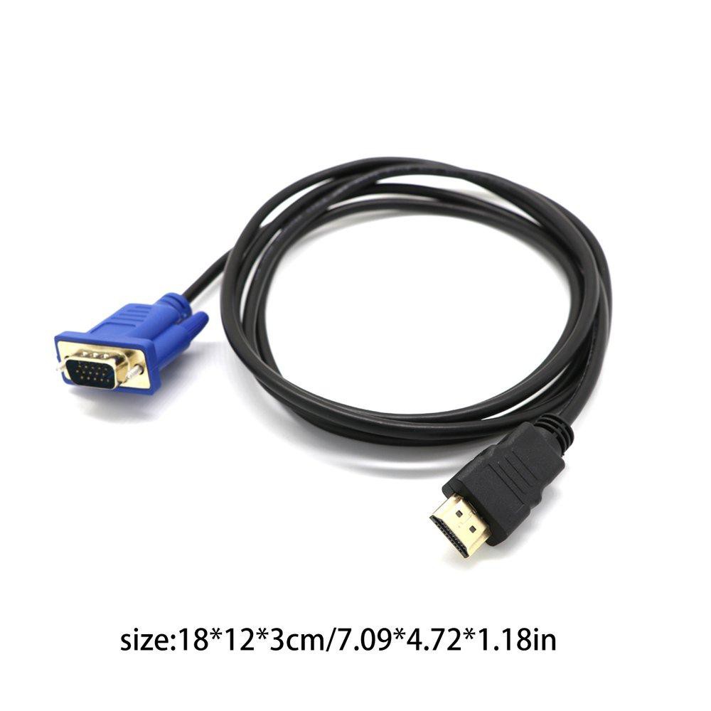 💥Giảm giá💥Đầu cáp HDMI sang VGA D-SUB Male Video Adapter cho HDTV PC Màn hình máy tính