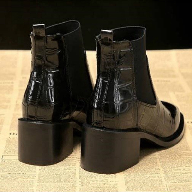 IELGY Giày Bốt martin Da Bóng Đế Dày Mềm Mại Thời Trang Cá Tính Cho Nữ