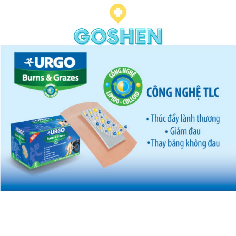 Miếng Dán Bỏng Bô Và Trợt Da Urgo Burns &amp; Grazes