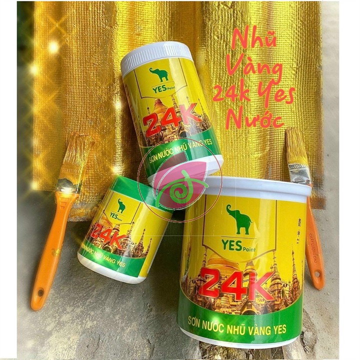 Sơn Nhũ Vàng hệ Nước Yes Paint 24k 200g