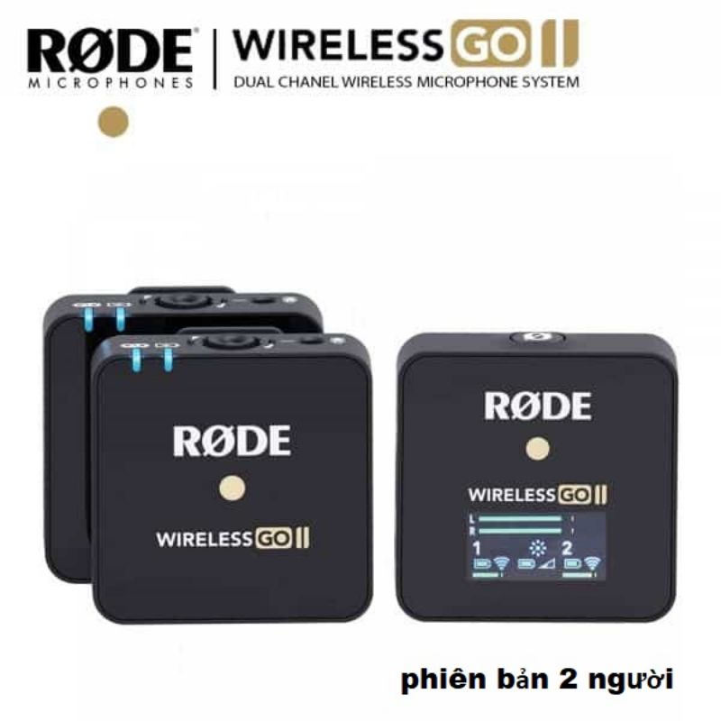Micro không dây Rode Wireless Go 2 NEW Fullbox - Mic cài áo Rode Wireless Go II