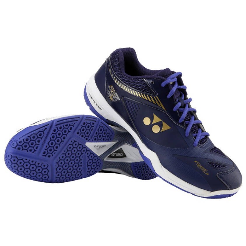Giày thể thao cầu lông YONEX màu xanh sẫm dành cho nam, đế đàn hồi, chơi được sân bê tông, chống lật cổ chân
