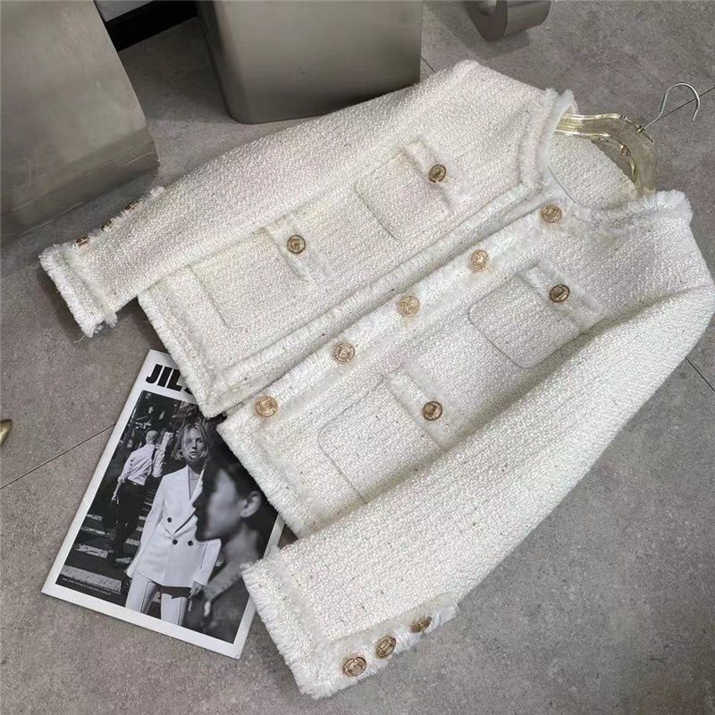 Fashion online celebrity French style fragrant style coat female Spring and Autumn new high-end emotional socialite short jacket wears a small coat.