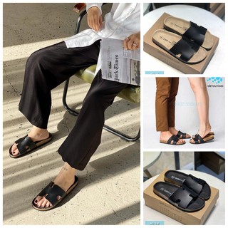 Dép chữ H nam nữ chất liệu đế trấu phong cách DETAUNISEX - DETA14