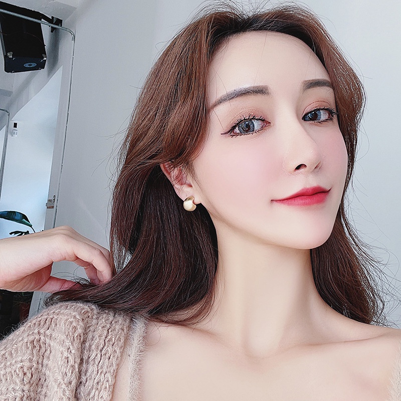 Khuyên tai kẹp không bấm lỗ chốt cố định K240 bằng hợp kim mạ vàng hình chữ C dáng ngắn Leous Accessories