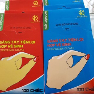 Hộp 50 găng tay, bao tay nilon cao cấp