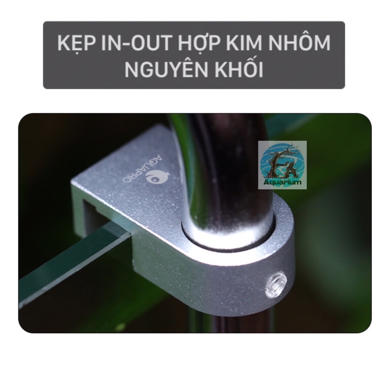 Kẹp in-out hợp kim nhôm nguyên khối AQUAPRO