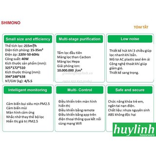 MÁY LỌC KHÔNG KHÍ SHIMONO SM-AP200G