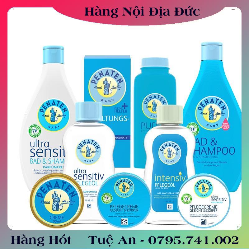 Sữa tắm gội chống cảm, kem dưỡng da, tinh dầu massage, tinh dầu tràm tắm Penaten 400ml Đức cho bé từ sơ sinh .