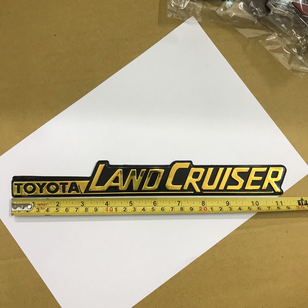 Tem Logo Chữ Nổi Toyota Land Cruiser Dán Đuôi