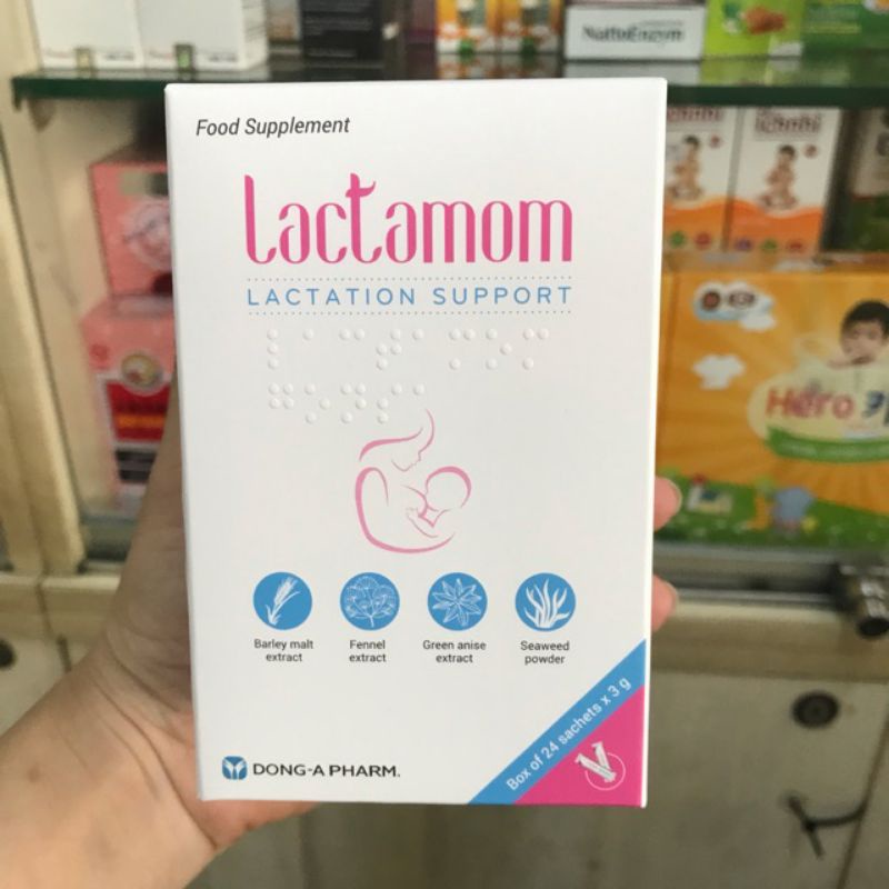 CỐM LỢI SỮA LACTAMOM HỘP 24 GÓI