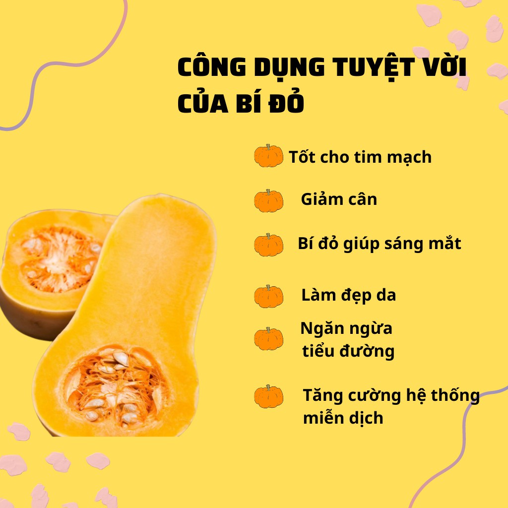 Bí đỏ thái lát sấy lạnh -Trọng lượng 100 gram