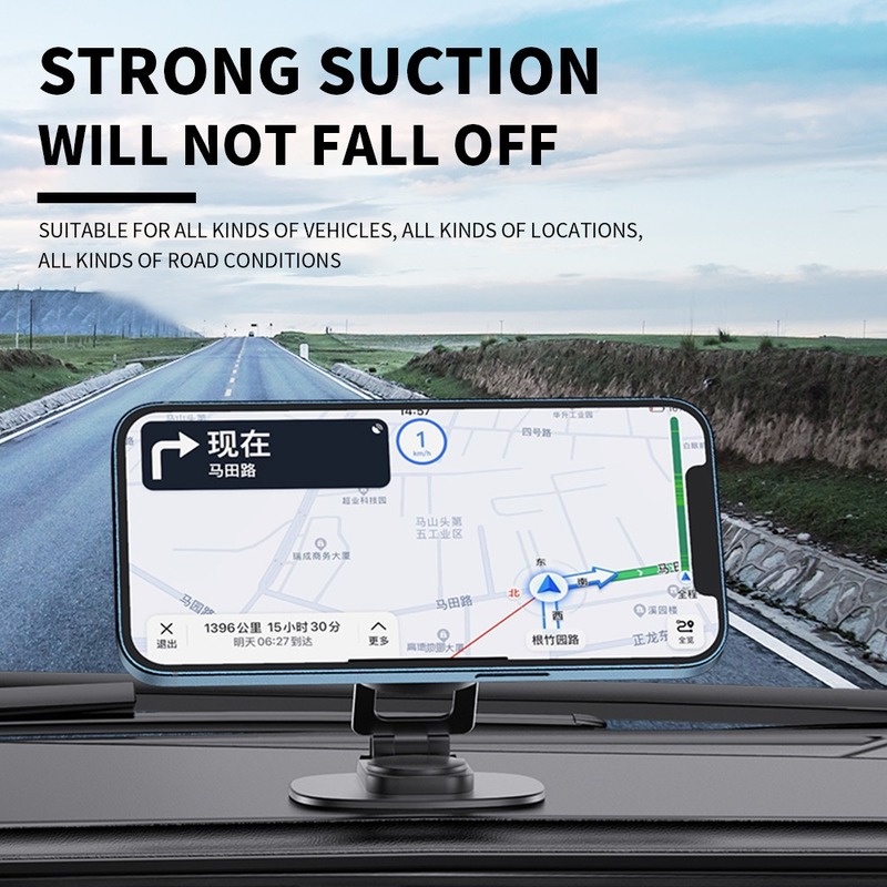 1 Giá Đỡ Điện Thoại/GPS Bằng Hợp Kim ABS Có Thể Gập Gọn Cho Xe Hơi